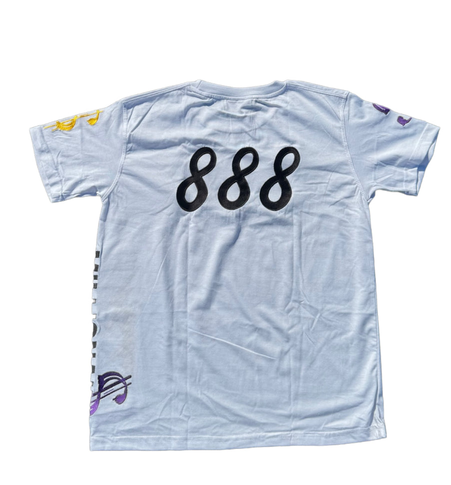 888 T-shirt rib logo